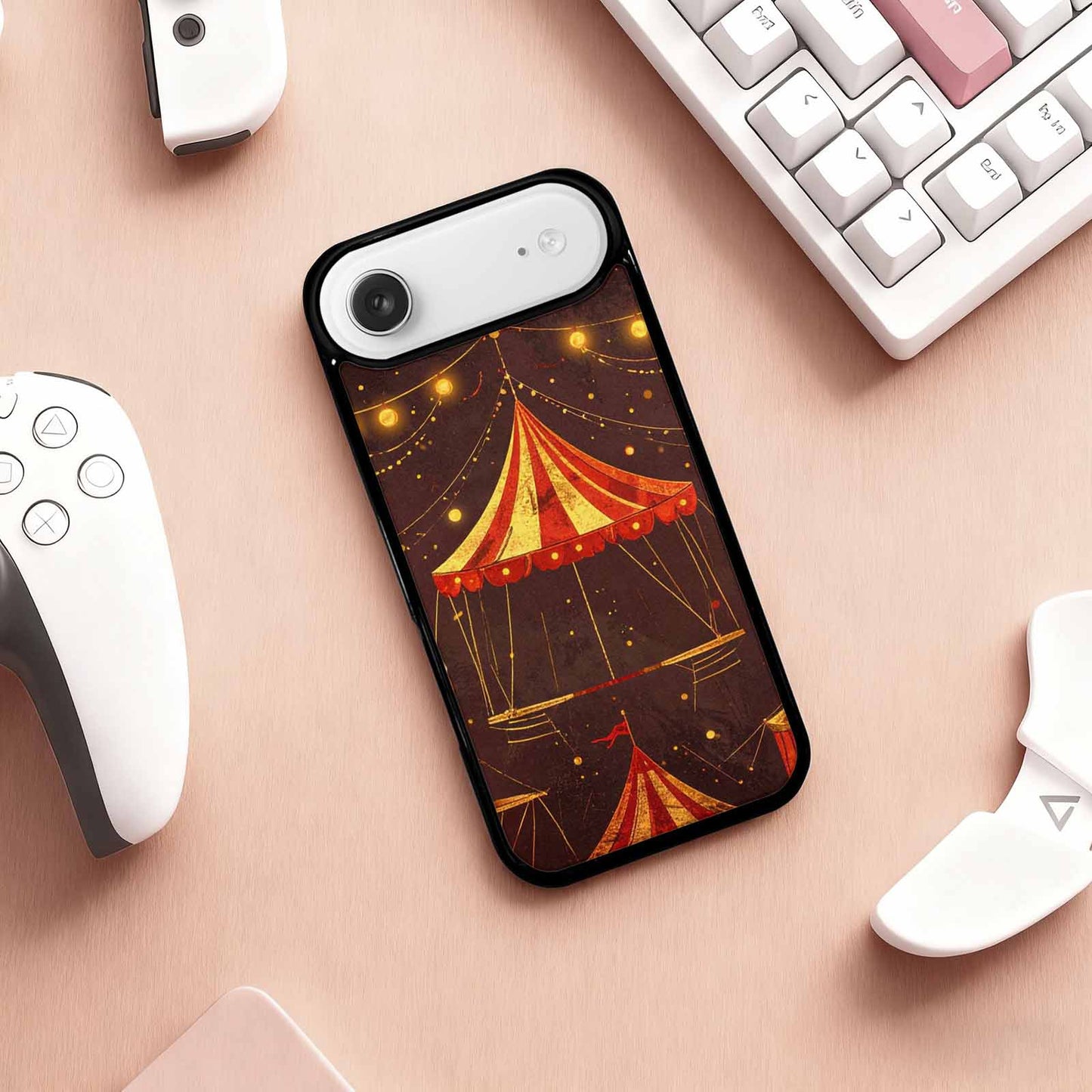 iPhone 17 Air Case — Vintage Circus Art Pattern Retro Vintage, Custom Printed Phone Case