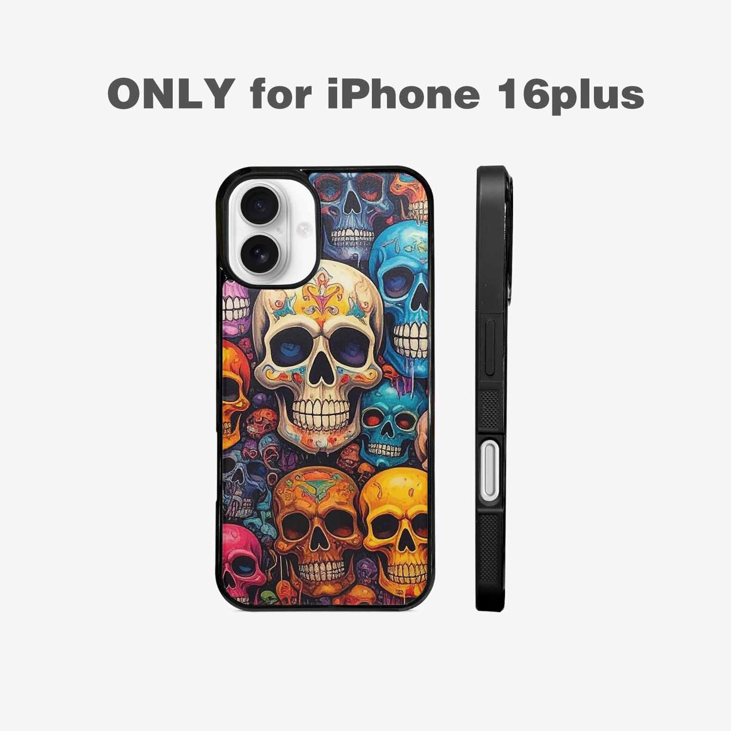 iPhone 16 Plus Case — Skulls General Skulls Pattern, Customized Protective Case