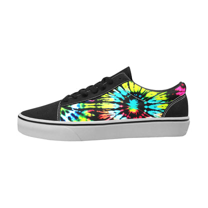 MEN'S Cc Tie Dye Art Low Top Skateboarding Y2K Custom Sneakers