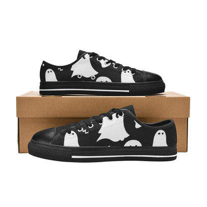 MEN'S Boo Halloween Ghosts Canvas Cottagecore Sneakers