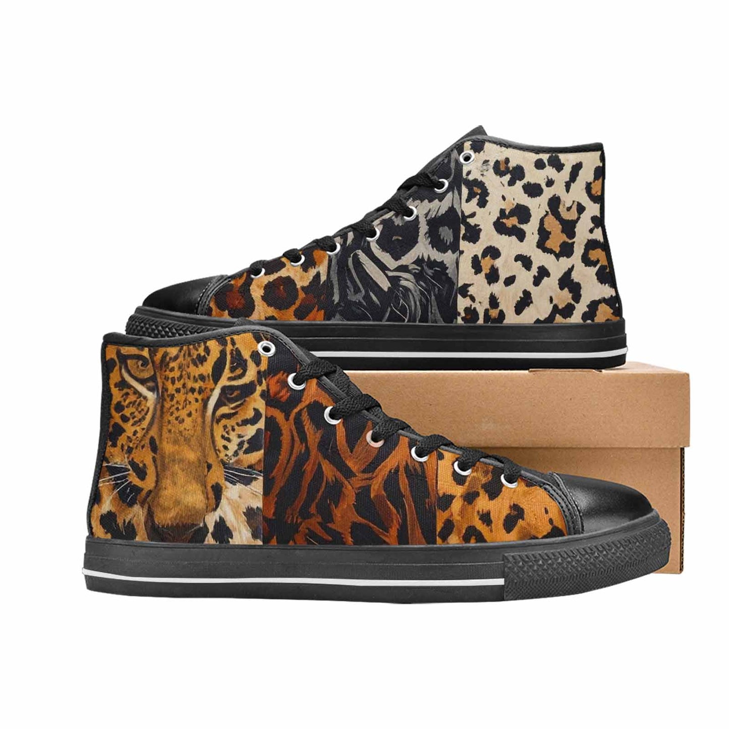 MEN'S Animal Print High Top Canvas Y2K Sneakers