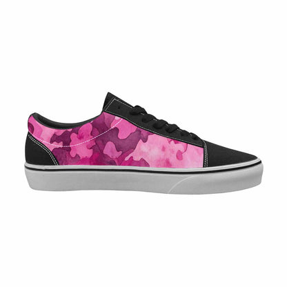 MEN'S Military Camouflage Blotch Canvas Lace-Up Neon Fantasy Sneakers