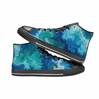 MEN'S Tie Dye - High Top Canvas Aesthetic Custom Sneakers