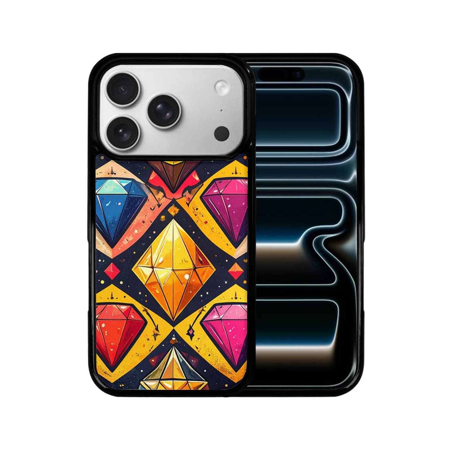 iPhone 17 Pro Case — Vintage Summer Diamond Retro Vintage, Unique Phone Case Design