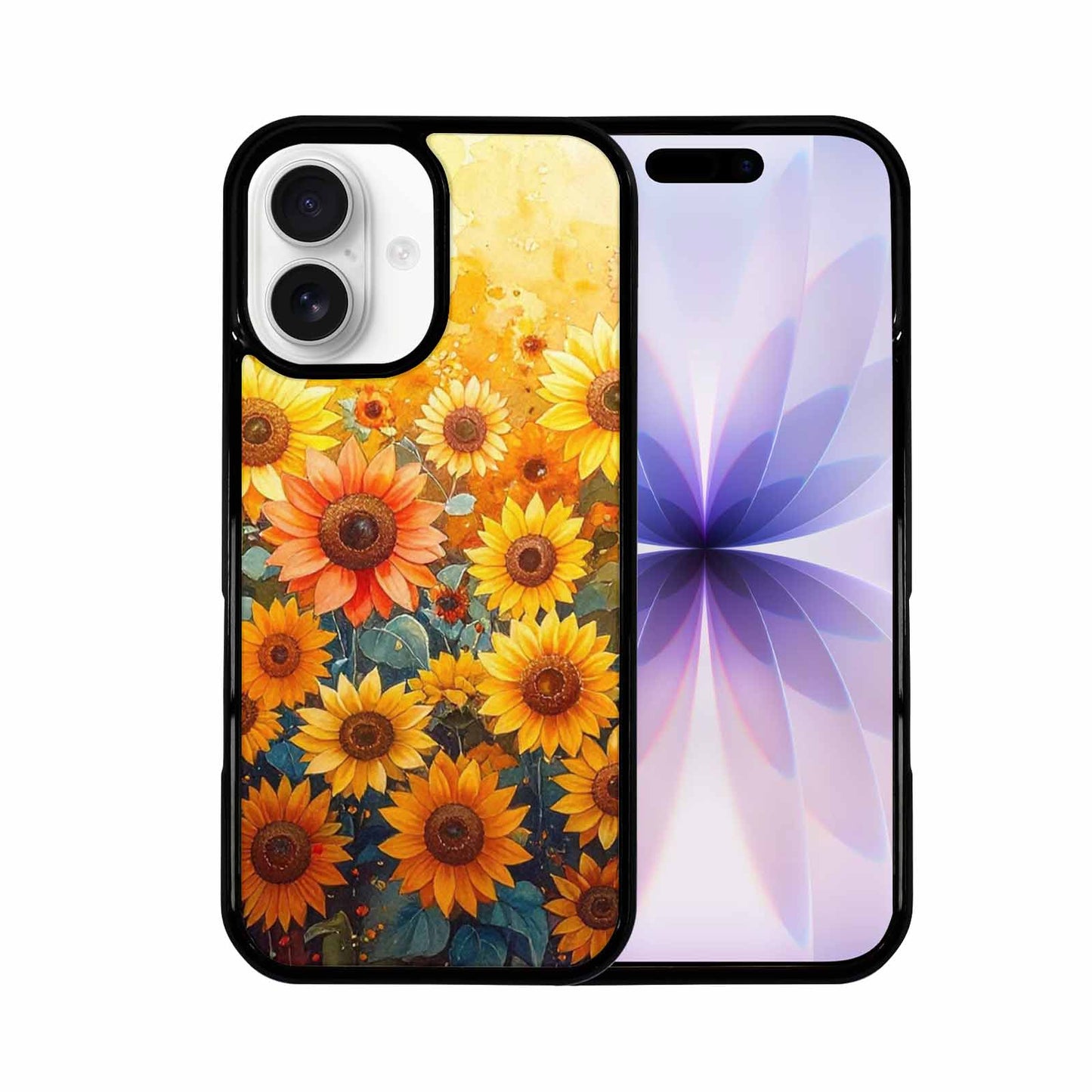iPhone 17 Case — Full Color Vibrant Sunflower Floral, Custom Designed Case Cover