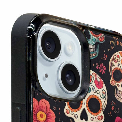 iPhone 15 Case — Dia De Los Muertos Sugar Skull, Custom Phone Case