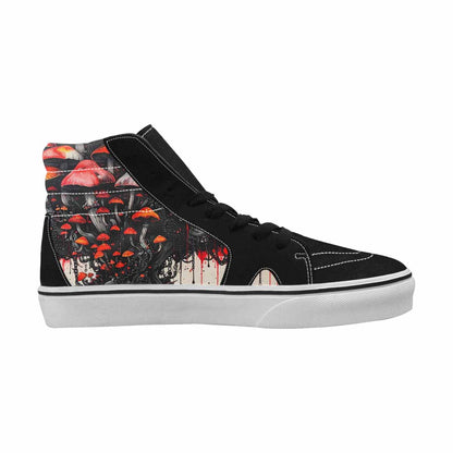 MEN'S Rainbow Drip Mushrooms High Top Canvas Melting Art Sneakers