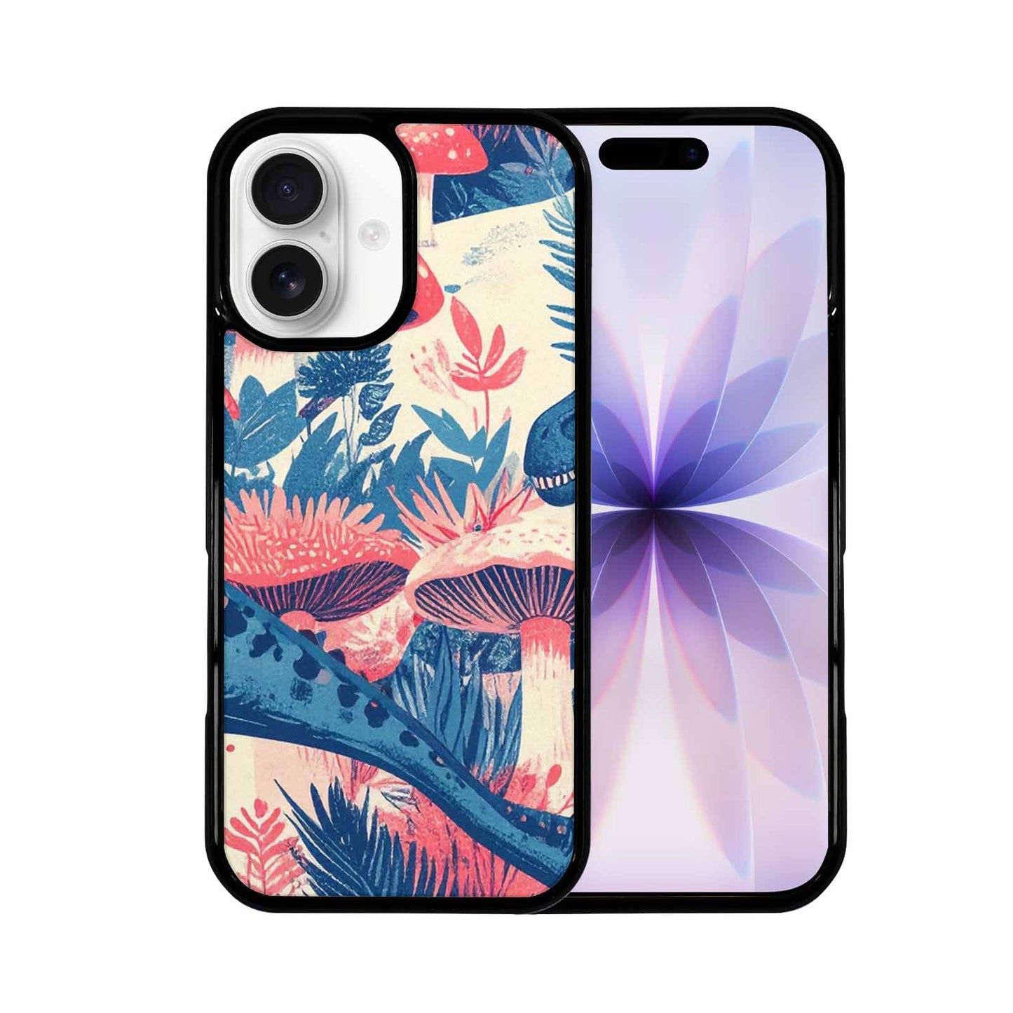 iPhone 17 Case — Vintage Dinosaurs Mushroom Retro Vintage, Custom Designed Case Cover