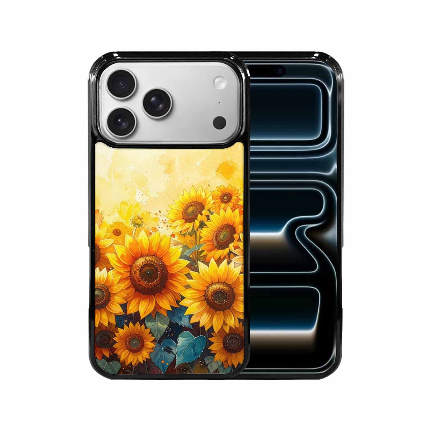 iPhone 17 Pro Max Case — Full Color Vibrant Sunflower Floral, Custom Phone Case