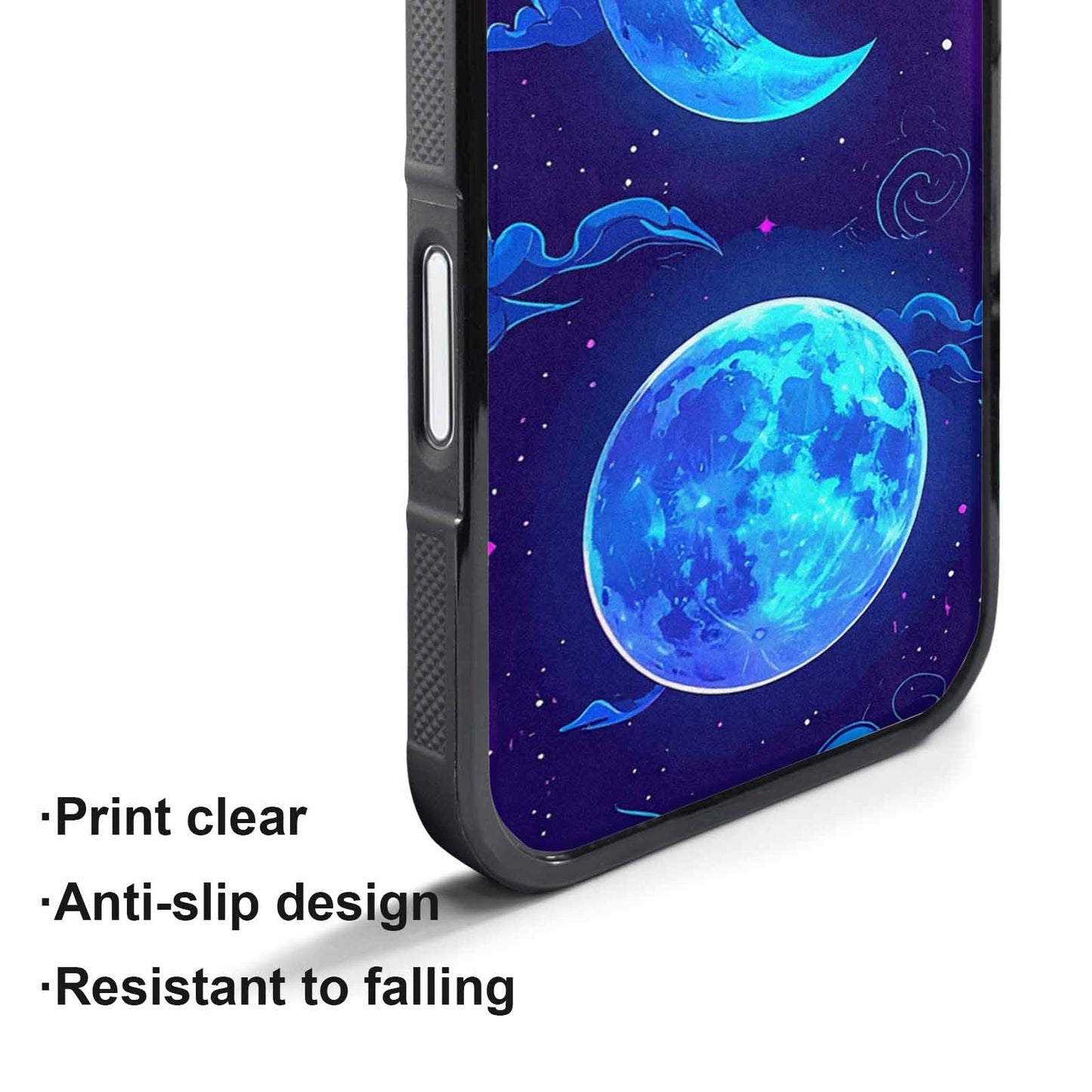 iPhone 17 Air Case — Neon Winter Moon Seamless Cartoon Cute, Custom Made Phone Cover