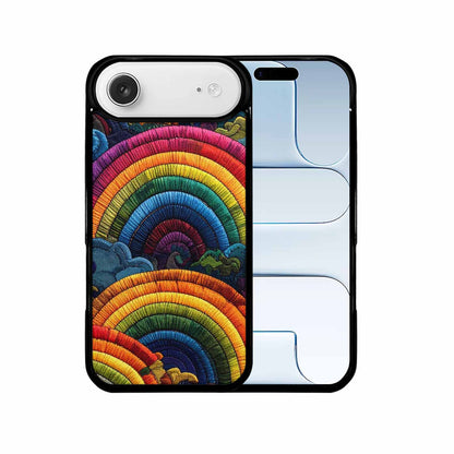 iPhone 17 Air Case — Vivid Camo Rainbow Arc Camo, Custom Printed Phone Case