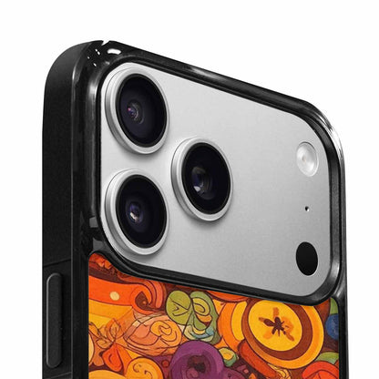 iPhone 17 Pro Max Case — Small Groovy Peace Sign Original Art, Personalized Phone Case