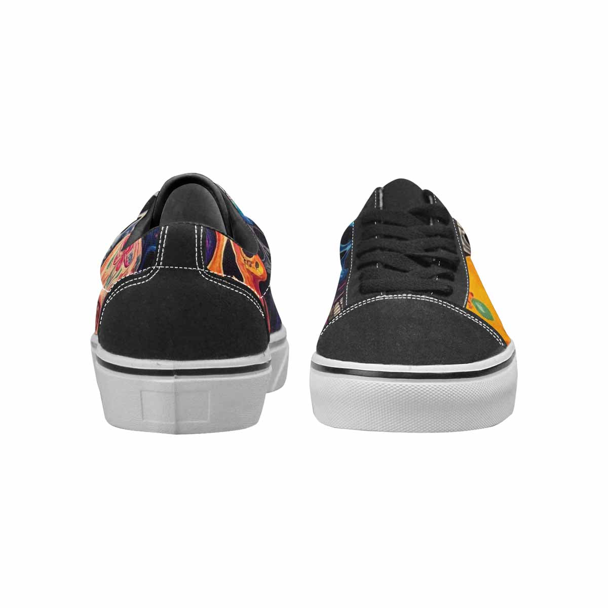 WOMEN'S Skulls (general) Skulls Lace-Up Canvas Y2K Custom Shoes