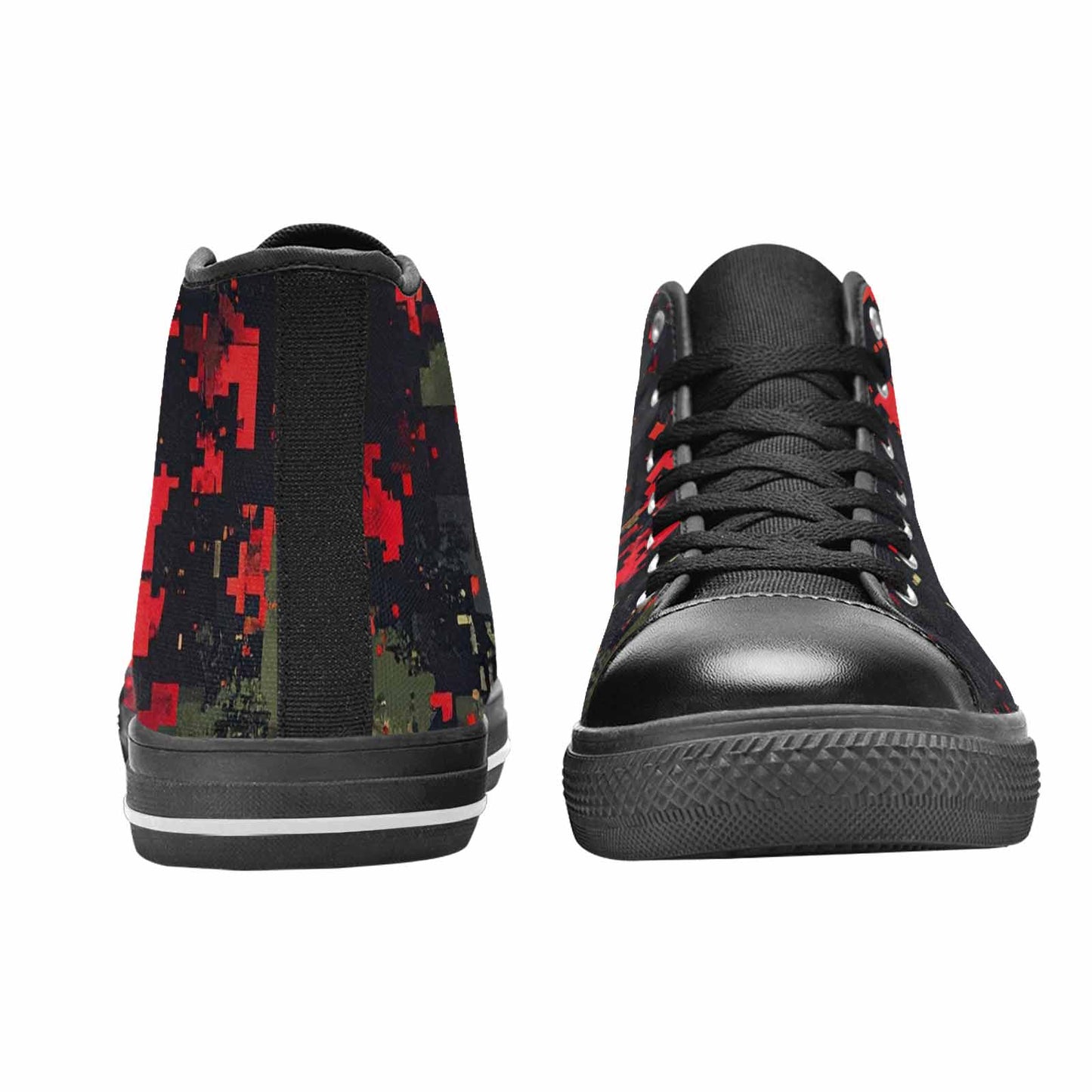WOMEN'S Military Camouflage Blotch High Top Canvas Y2K Shoes
