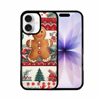 iPhone 17 Case — Small Christmas Holly Snowflake Original Art, Custom Phone Case