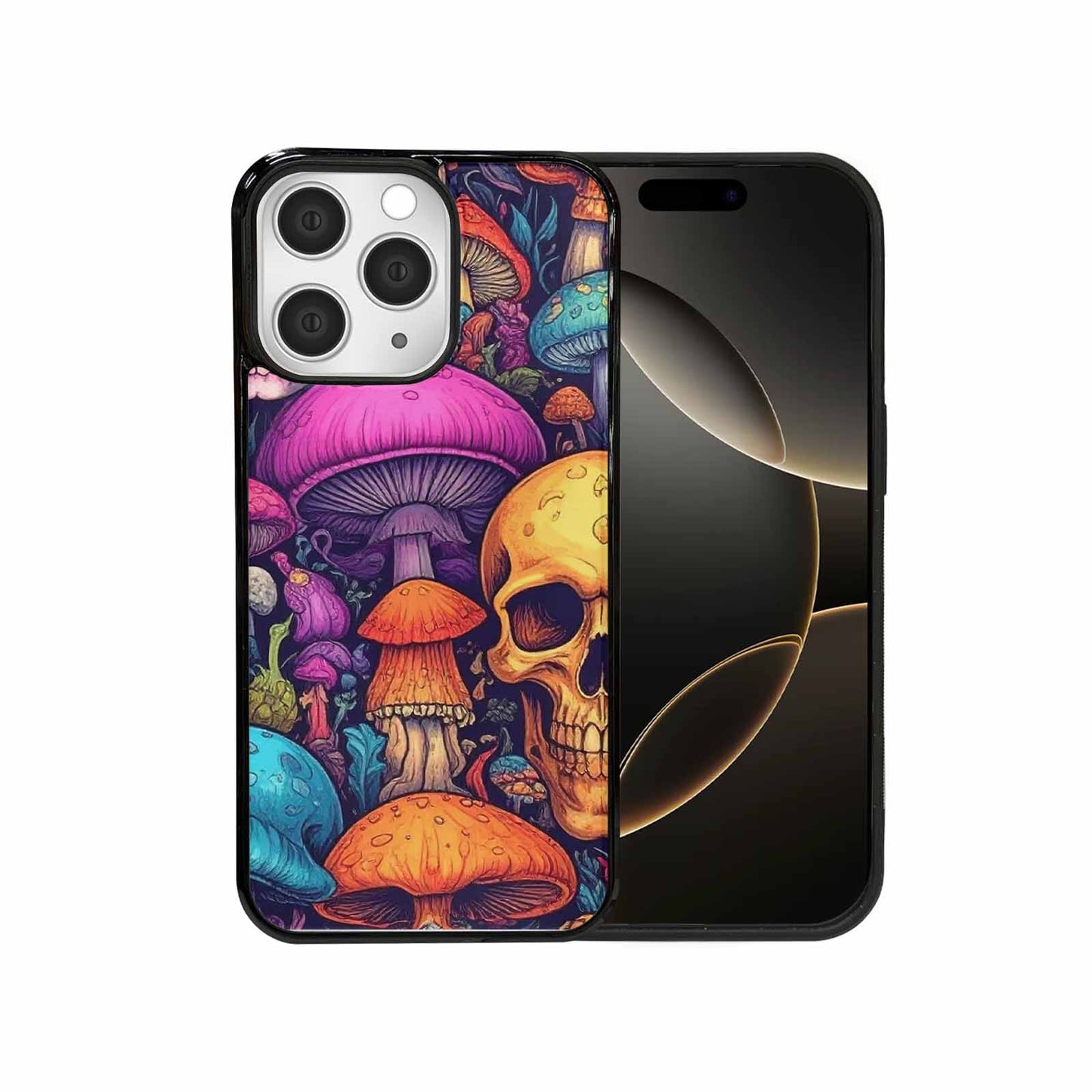 iPhone 15 Pro Max Case — Mushroom Skull, Customized Protective Case