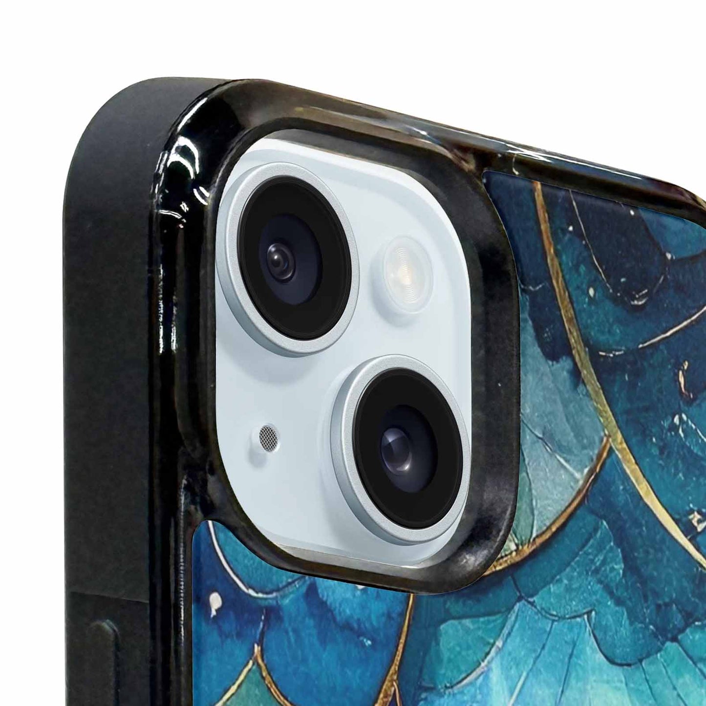 iPhone 15 Plus Case — Mermaid Scale Art Pattern, Custom Phone Case