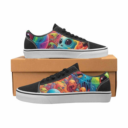 WOMEN'S Aliens  Tie Dye Lace-Up Canvas Dreamlike Shoes