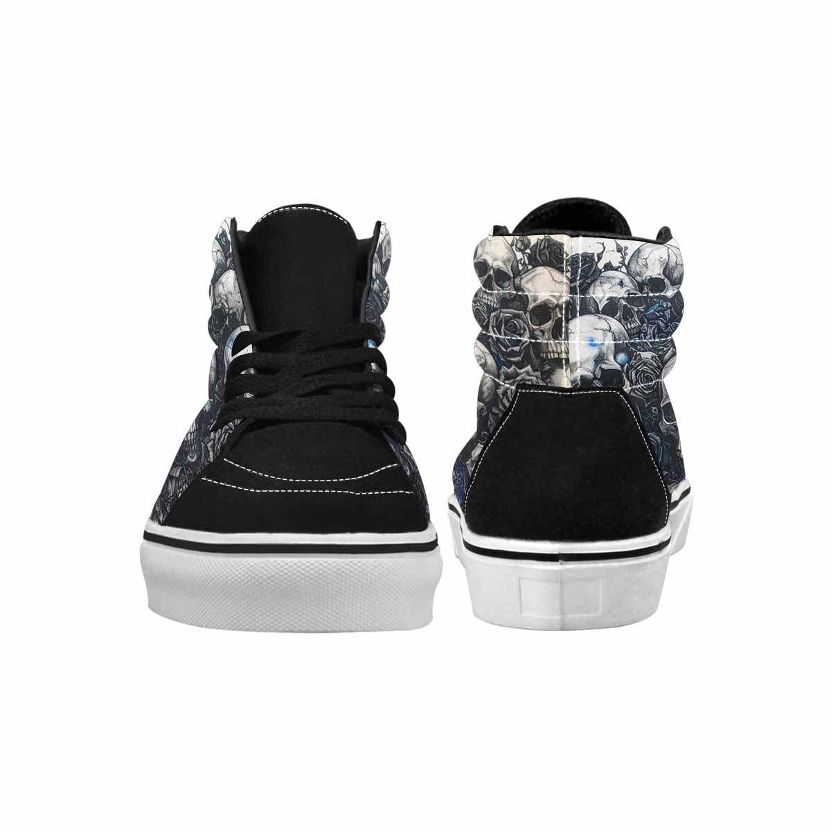 MEN'S Skull Roses High Top Canvas Vibrant Chaos Sneakers