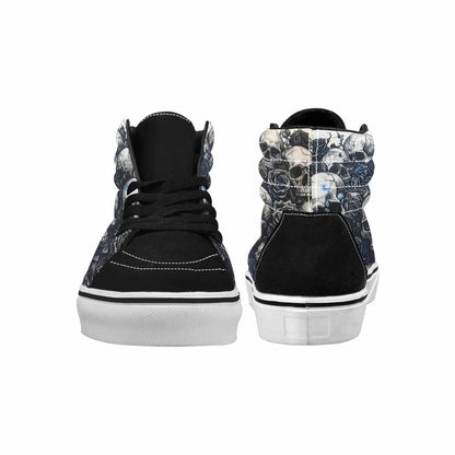 MEN'S Skull Roses High Top Canvas Vibrant Chaos Sneakers