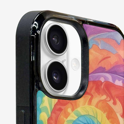 iPhone 16 Case — Tie Dye Swirls Tie Dye Swirls, Personalized Phone Case