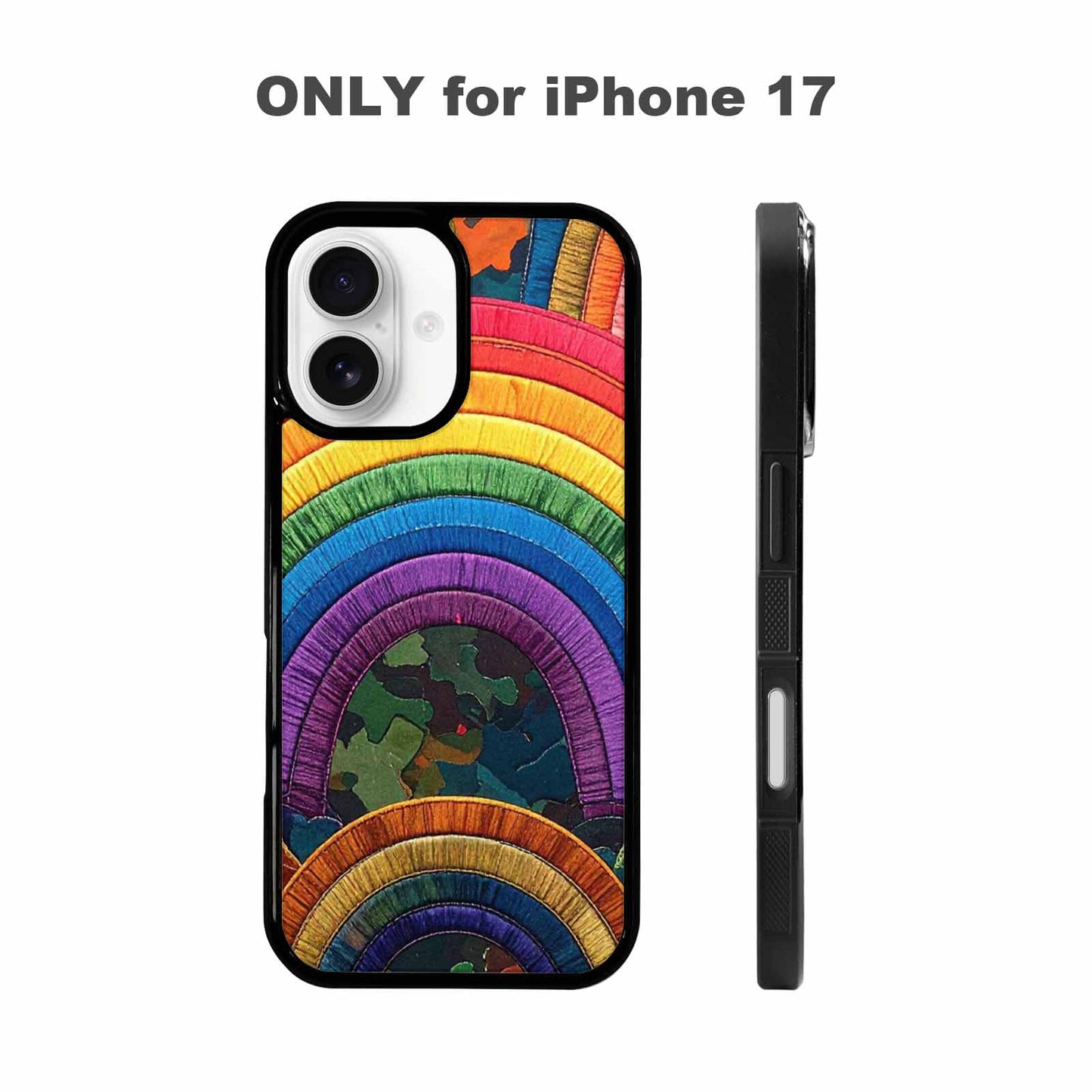 iPhone 17 Case — Vivid Camo Rainbow Camo, Custom Print Case Cover