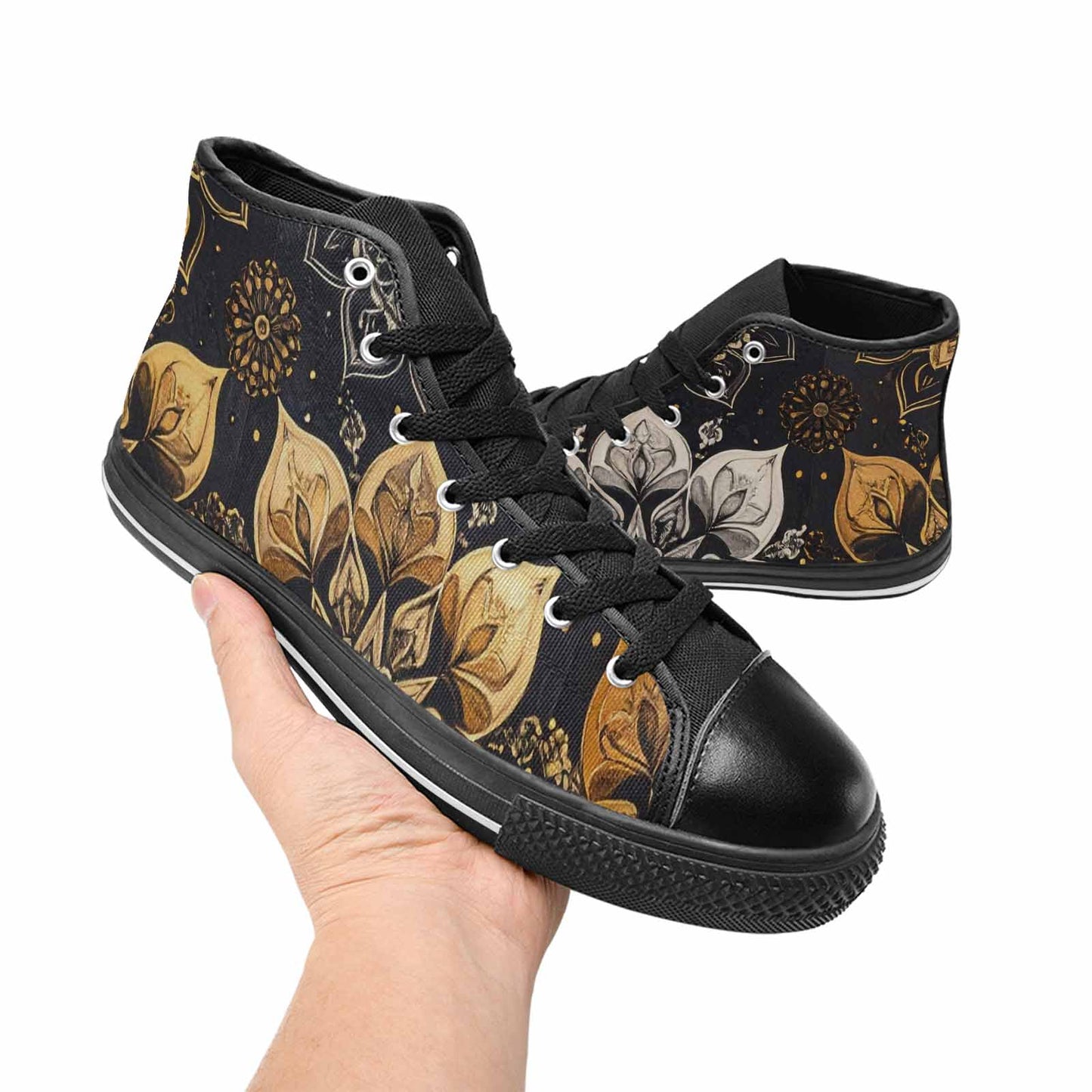 MEN'S Mandala High Top Canvas Dreamcore Custom Sneakers