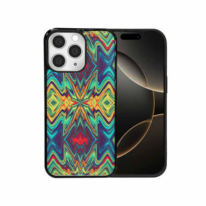 iPhone 15 Pro Max Case — Holographic Tribal Blaze, Personalized Phone Case