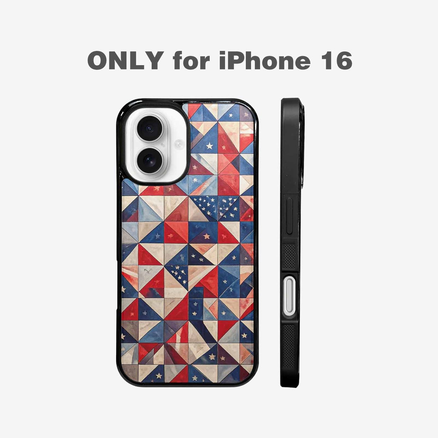 iPhone 16 Case — Small American Flag Stars And Stripes, Custom Art Phone Cover