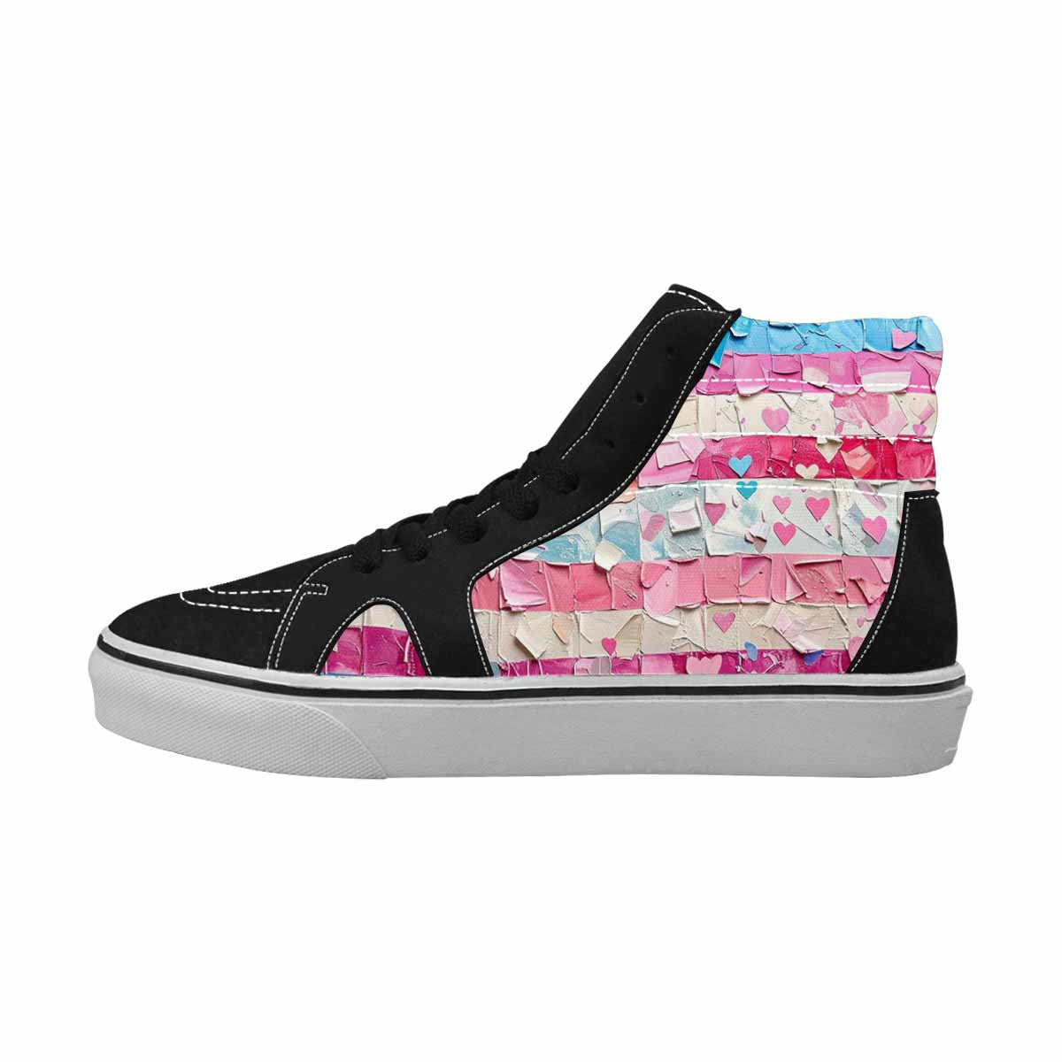 MEN'S Transgender Pride Flag High Top Canvas Dreamcore Shoes