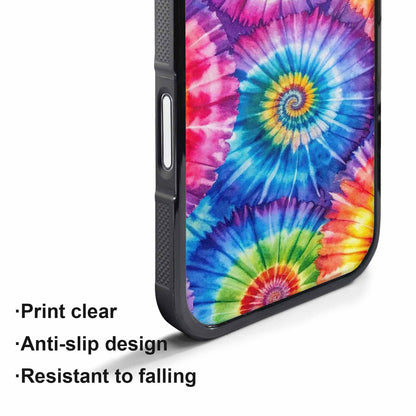 iPhone 17 Air Case — Tie Dye Spiral Rainbow Blended Tie, Custom Print Case Cover