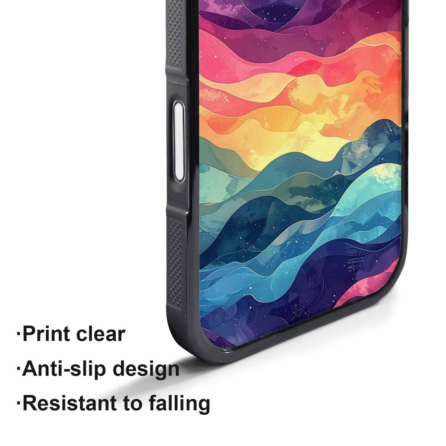 iPhone 17 Pro Case — Glowing Camo Wave Camo, Personalized Phone Case