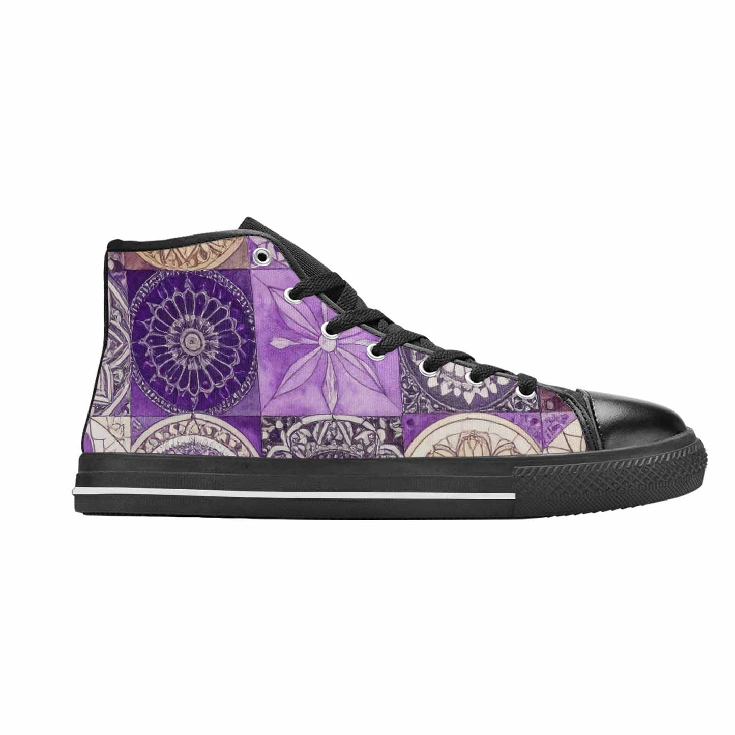 WOMEN'S Mandala High Top Canvas Vivid Shoes