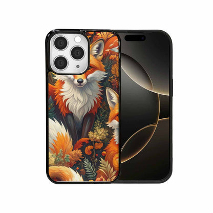 iPhone 15 Pro Max Case — Fox Forest Fox Forest Pattern Hundreds, Custom Printed Phone Case