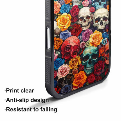 iPhone 17 Air Case — Skull And Roses Skulls And Gothic, Customized Protective Case