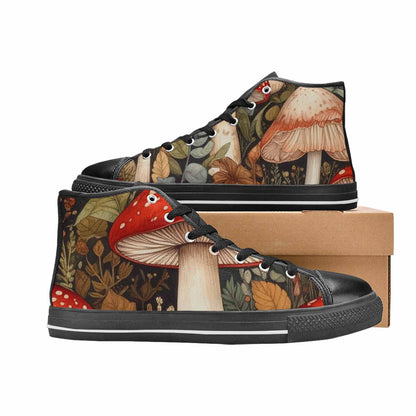 WOMEN'S Mushroom High Top Canvas Dreamcore Custom Sneakers