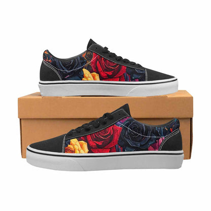 WOMEN'S Gothic Rose Lace-Up Canvas Cottagecore Sneakers