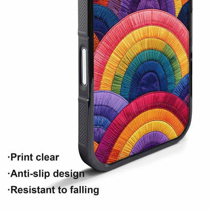 iPhone 17 Pro Case — Vivid Camo Rainbow Arc Camo, Personalized Phone Case