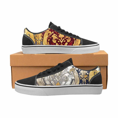 WOMEN'S Damask Ornamental Wallpaper Canvas Lace-Up Aesthetic Shoes