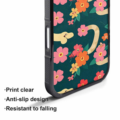 iPhone 17 Air Case — Snakes Print Floral Seamless Pattern Floral, Custom Printed Phone Case