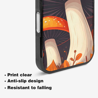 iPhone 16 Case — Bold Autumn Mushroom Bold Autumn Mushroom, Custom Made Phone Cover