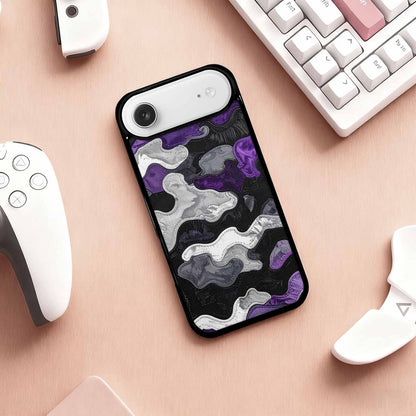 iPhone 17 Air Case — Vivid Camo Asexual Pride Camo, Original Design Phone Case