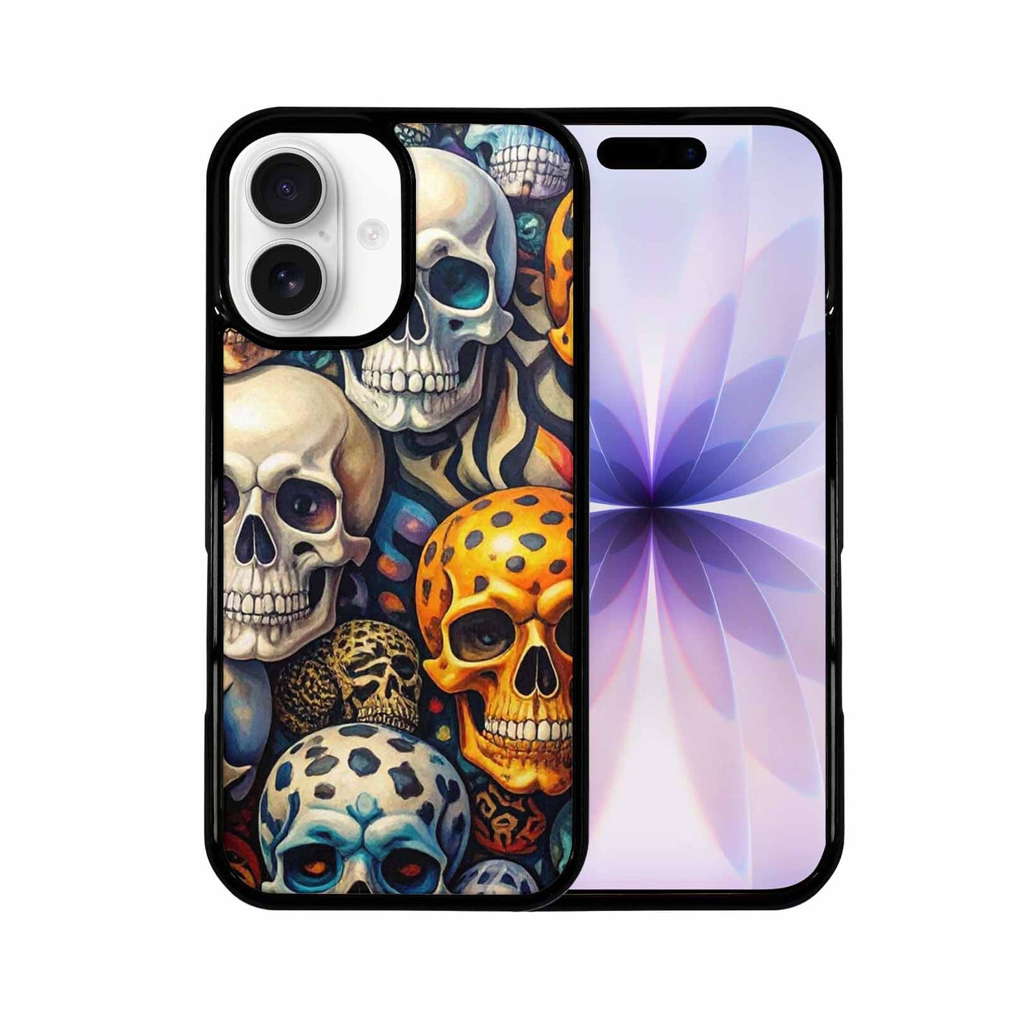 iPhone 17 Case — Skulls Pattern Hundreds Of Gothic Skulls, Custom Art Phone Cover