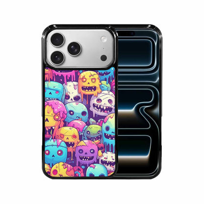 iPhone 17 Pro Max Case — Pastel Gore Character Pattern Original Art, Unique Phone Case Design