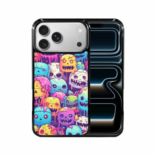 iPhone 17 Pro Max Case — Pastel Gore Character Pattern Original Art, Unique Phone Case Design