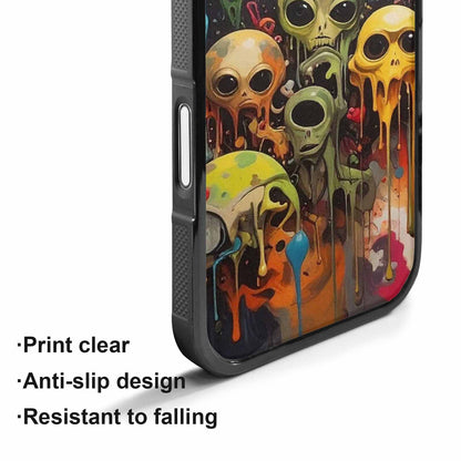 iPhone 17 Case — Aliens Camomelting Aliens Patt Alien Scifi, Custom Phone Case