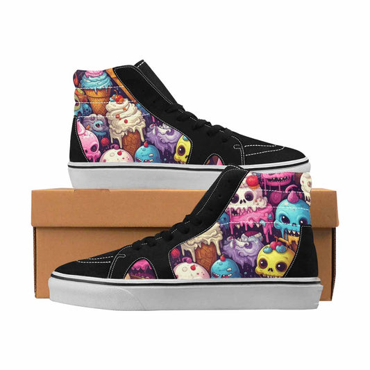 MEN'S Skulls High Top Canvas Boutique Aesthetic Custom Streetwear Shoes