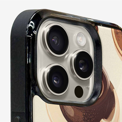 iPhone 16 Pro Max Case — Coffee Cup And Bean Pattern Seamless, Original Design Phone Case