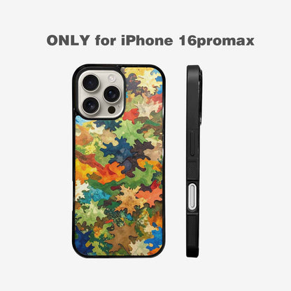 iPhone 16 Pro Max Case — Camo Patches Full Color Vibrant Camo, Customized Protective Case