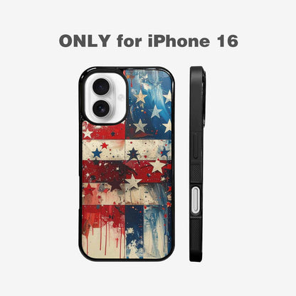 iPhone 16 Case — Patriotic Stars And Stripes American Stars, Personalized Phone Case